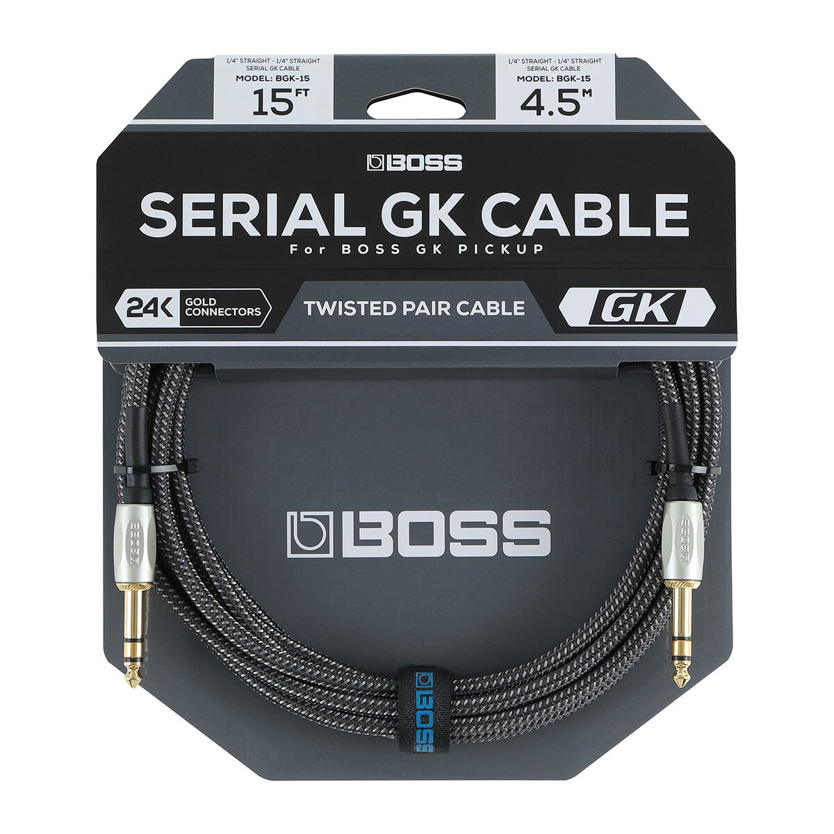 BOSS BGK-15 BOSS Serial GK Cable 15ft   4.5m Straight Straight GK-5 GK-5BpVAP[u {X