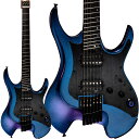 MOOER GTRS W900 Aurora Purple エレキギター ワイヤレス搭載 エフェクト内蔵 ヘッドレス オーロラパープル ムーア(2)