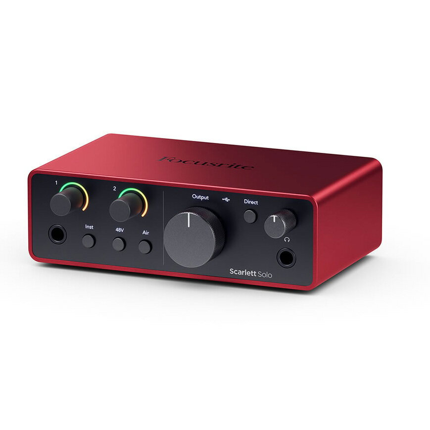 Focusrite Scarlett solo (4th Gen) 2in 2out オーディオインターフェース フォーカスライト