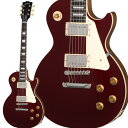 鮮やかなカラーで生まれ変わったクラシック【特徴】新しい Les Paul Standard 50s Plain Top は、世代や音楽のジャンルを超えてサウンドを形成し、演奏され、愛されるようになったクラシックなデザインに回帰しています。ギブソン革新の黄金時代に敬意を表した、本物のサウンドを蘇らせます。このモデルは、ソリッド・マホガニー・ボディにプレーン・メイプル・トップ、マホガニー・ネックは丸みを帯びた50s ヴィンテージ・プロファイルで、ローズウッド指板と台形インレイが施されています。ABR-1、クラシック・スタイルのTune-O-Maticブリッジ、アルミニウム製ストップ・バー・テールピース、キーストーン・ボタン付きヴィンテージ・デラックス・チューナー、ゴールドのトップ・ハット・ノブを装備。キャリブレートされたBurstbucker 1（ネック）とBurstbucker 2（ブリッジ）ピックアップにはアルニコ2マグネットが搭載され、オーディオ・テーパー・ポテンショメーターと Orange Dropコンデンサーで配線されています。ビビッドなカスタム・カラーが用意され、ハードシェル・ケースも付属しています。【詳細情報】BodyBody Style：Les PaulBody Shape：Les PaulBody Material：MahoganyTop：Plain MapleBinding：Single-ply, Top and FretboardBody Finish：Gloss Nitrocellulose LacquerWeight Relief：NoneNeckProfile：50s VintageScale Length：628.65 mm / 24.75 inFingerboard Material：Indian RosewoodFingerboard Radius：304.8 mm / 12 inFret Count：22Frets：Medium JumboNut Material：Graph TechNut Width：43.05 mm / 1.694 inEnd Of Board Width：57.4 mm / 2.259 inInlays：Acrylic TrapezoidJoint：Glued In, Set NeckHardwareFinish：NickelBridge：ABR-1 Tune-O-MaticTailpiece：Aluminum Stop BarTuning Machines：Vintage Deluxe with Keystone ButtonsPickguard：CreamTruss Rod：AdjustableControl Knobs：Gold Top Hats with Dial PointersSwitch Tip：AmberSwitch washer：CreamJack Plate Cover：CreamStrap Buttons：2ElectronicsNeck Pickup：Burstbucker 1Bridge Pickup：Burstbucker 2Controls：2 Volume, 2 Tone; Hand-wired with Orange Drop CapacitorsPickup Selector：3-way ToggleOutput Jack：1/4"MISCELLANEOUSStrings Gauge：.010, .013, .017, .026, .036, .046Case：Hardshell CaseAccessories：Includes Gibson Accessory Kitギブソンは製品デザイン・クオリティ・快適な演奏性の実現に向け絶えず改善に努め、常に最良のマテリアルを製品に取り入れられるよう、製品の予告なき仕様変更を行うことがあります。JANコード：0711106138978