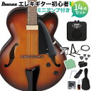 Ibanez AFC71 Violin Sunburst エレキギター初心者14点セット 【ミニアンプ付き】 フルアコギター ARTCORE アートコアシリーズ アイバニーズ