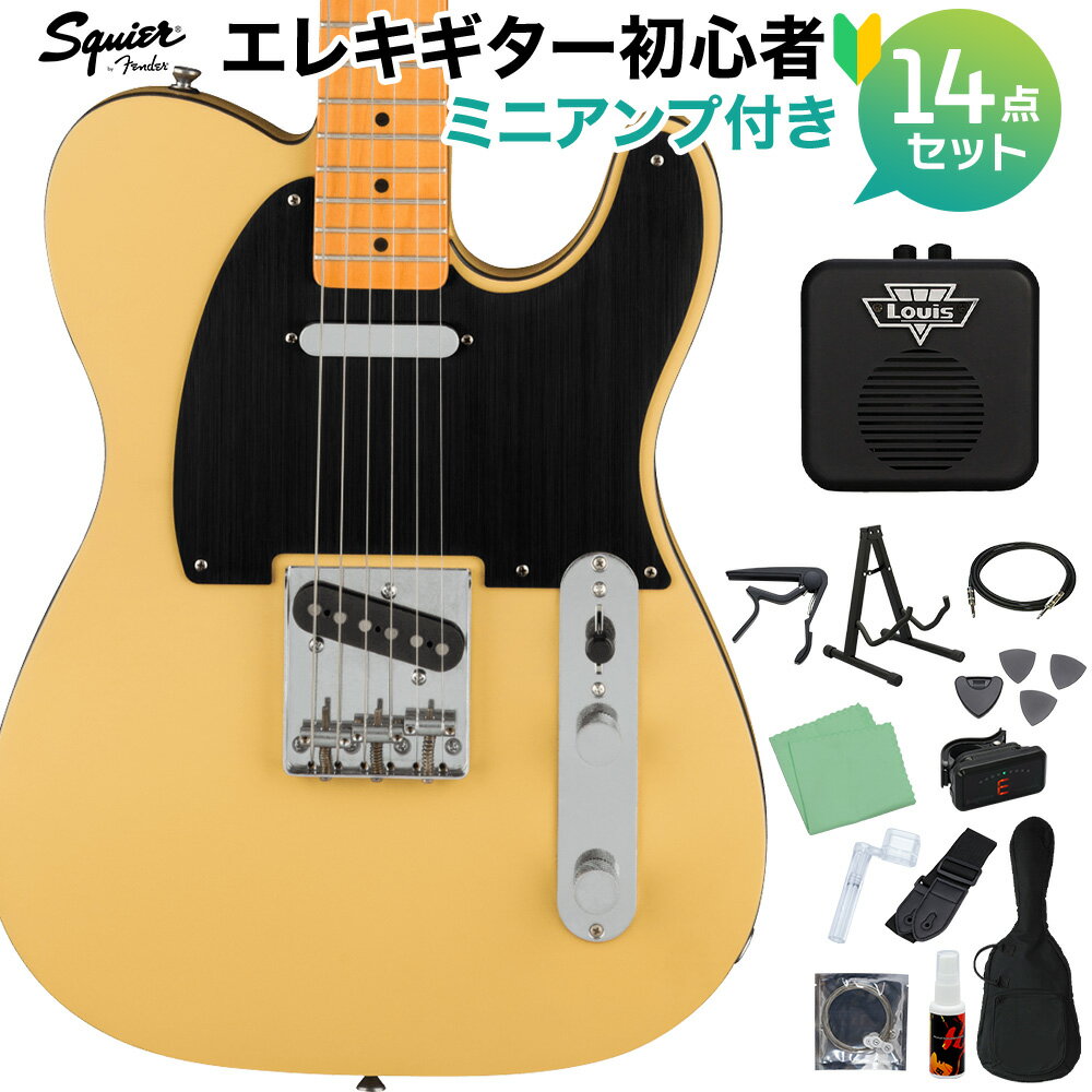 Squier by Fender 40th Anniversary Telecaster Vintage Edition Satin Vintage Blonde 쥭鿴14å ڥߥ˥դ ƥ쥭㥹 磻䡼 / 磻 ڿ̸