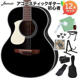 James J-300A/LH BLK アコースティックギター初心者12点セット レフトハンド 左利き用 レフティ ジェームス J300AH【島村楽器限定】