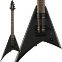 JS Series Rhoads JS22-7 RR HT【特徴】JS Series Rhoads JS22-7 RR HTは、お求めやすい価格でありながら、7弦ギターファンなら誰もが求める仕様を備えた洗練されたギターです。軽量でレゾナンスに優れたポプラボディはローエンドの明瞭度と弦のテンションを向上させる26.5インチスケール長で、内蔵グラファイト補強ロッドとスカーフジョイントによる堅牢な安定性を備えたボルトオン式メイプルネックを備えています。24本のジャンボフレットとピラニアトゥースインレイを配した12〜16インチコンパウンドラジアスのアマランス指板は、ブラックプラスチック製のナット部からハイポジションに向けて徐々にフラットになる形状で、ネック全長にわたりコード弾きからソロプレイまで、優れた演奏性を提供します。その他、2基のダイレクトマウントJackson高出力ハムバッカーを搭載し、3ウェイトグルスイッチ、1ボリューム＆1トーンコントロール、ストリングススルーボディ式Jackson HT7コンペンセイテッドハードテイルブリッジ、シールドダイキャストチューニングマシン、3x4 AT-1ヘッドストックを装備しています。【詳細情報】ボディ：Poplarボディフィニッシュ：Satinボディシェイプ：Rhoadsコントロールノブ：Dome-Styleフィンガーボード：Amaranthハードウェアフィニッシュ：Blackポジションインレイ：Pearloid Piranha Toothネックフィニッシュ：Satinネック：Bolt-On with Graphite Reinforcement and Scarf Jointネックピックアップ：Jackson High-Output 7-String Humbuckingヘッドストック：Jackson AT-1 3x4 (3 Over/4 Under)コンフィギュレーション：HHナット：Black Plasticブリッジピックアップ：Jackson High-Output 7-String Humbuckingコントロール：Volume, Toneピックアップスイッチ：3-Position Toggle: Position 1. Bridge Pickup, Position 2. Bridge and Neck Pickups, Position 3. Neck Pickupブリッジ：Jackson HT7 String-Through-Body Hardtailチューニングマシーン：Jackson Sealed Die-Castストリング：Nickel Plated Steel (.009-.054 Gauges)JANコード：0717669999186