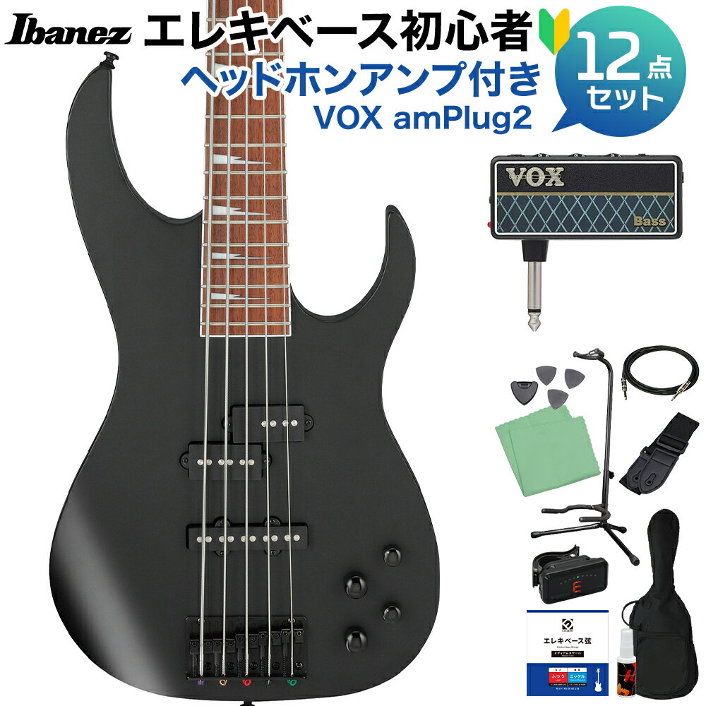 国内では通常販売されていないRGデザインベース【特徴】Ibanezの定番であるRGデザインを採用、精悍なマットブラックで仕上げられた硬派な5弦ベースです。アクティブ2バンドEQにより、クリーンからハードなドライブサウンドまで多様でパワフルなベースサウンドを提供します。国内では通常販売されていないRGデザインのベースです。●ジャトバ指板ジャトバ指板は、赤褐色の色合いを持ち、豊かな中音域と鮮明な高音域を生み出します。●B10ブリッジB10ブリッジは、細かな調整が可能な音程と安定したチューニングを実現するために設計されています。弦の高さや音程を細かく調整することができ、演奏時の安定性と正確さを提供します。【詳細情報】neck type：RGBMaple necktop/back/body：Poplar bodyfretboard：Jatoba fretboardSharktooth inlayfret：Medium fretsnumber of frets：22bridge：B10 bridgestring space：19mmneck pickup：Dynamix P neck pickupPassivebridge pickup：Dynamix J bridge pickupPassiveequaliser：Ibanez Custom Electronics 2-Band EQfactory tuning：1G,2D,3A,4Estrings：D'Addario EXL165-5string gauge：.045/.065/.085/.105/.135hardware color：BlackJANコード：4549763254955【bgn_eboth】【bgn_ebampg】【bgn_ebblack】【4549763254955】こちらの商品は複数個口でお届けします。お荷物により配達日時が異なる場合がございますので予めご了承ください。