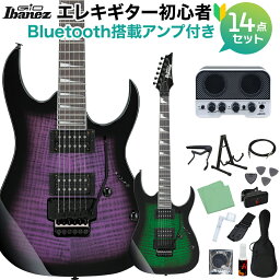 Gio Ibanez GRG320FA エレキギター初心者14点セット【Bluetooth搭載ミニアンプ付き】 ダブル・ロッキング・トレモロ搭載 【数量限定カラー】 ジオ アイバニーズ