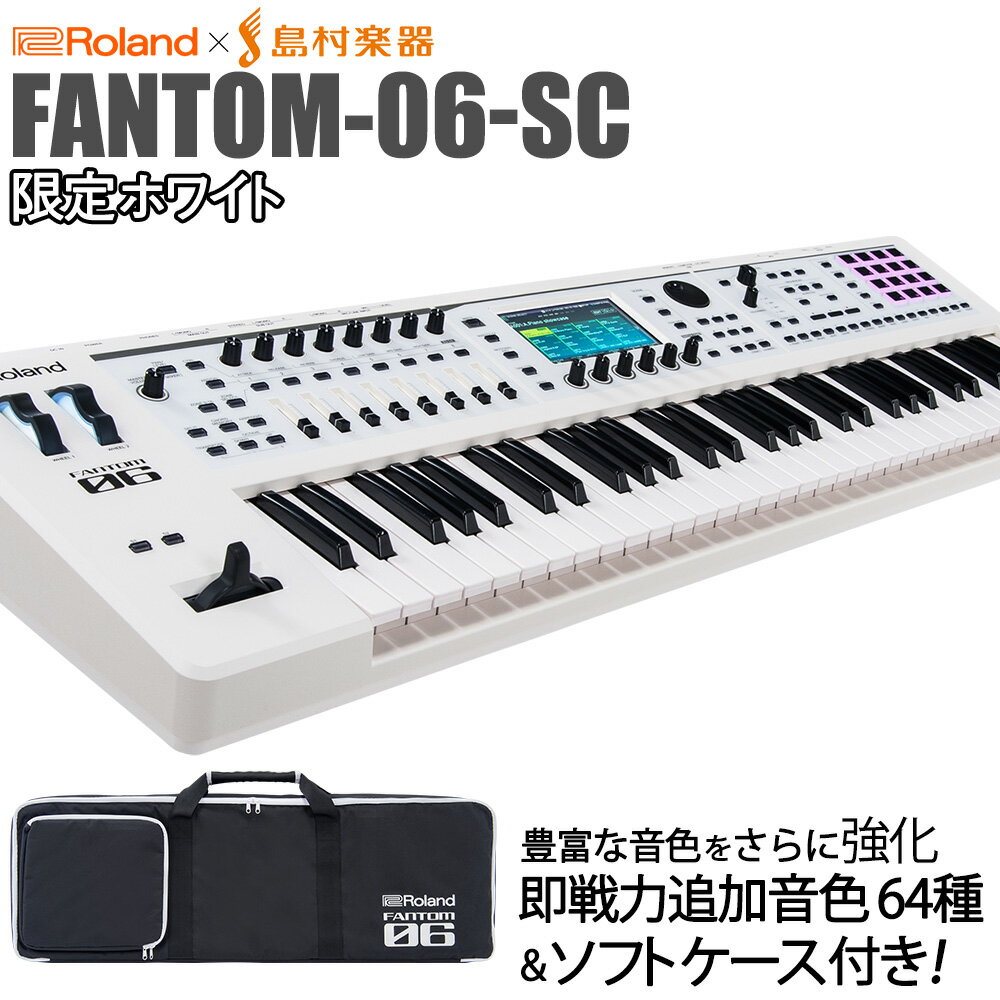 Roland FANTOM-06-SC シンセサイザー 限定ホワイト 追加音源付属