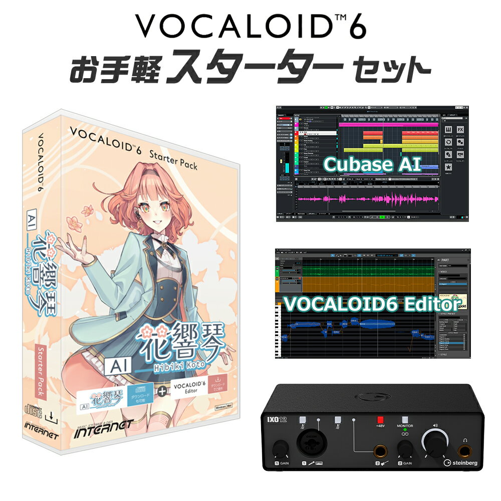 INTERNET VOCALOID6 SP AI 花響 琴 ボーカロイドお手軽スターターセット インターネット