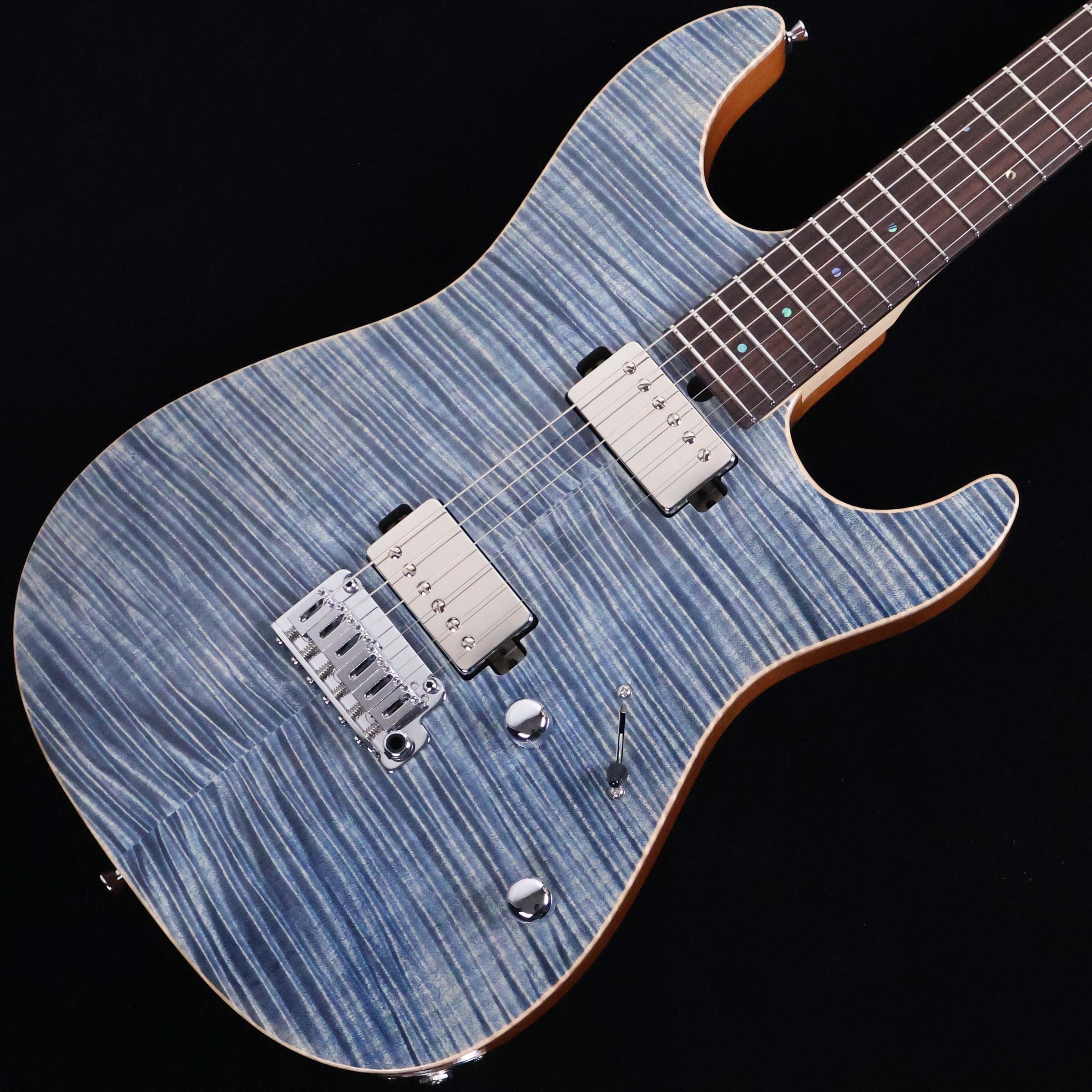 T's Guitars DST-DX22 Trans Blue Denim　S/N：033285 ティーズギター 【選定材オーダー品】【ステンレスフレット】【未展示品】