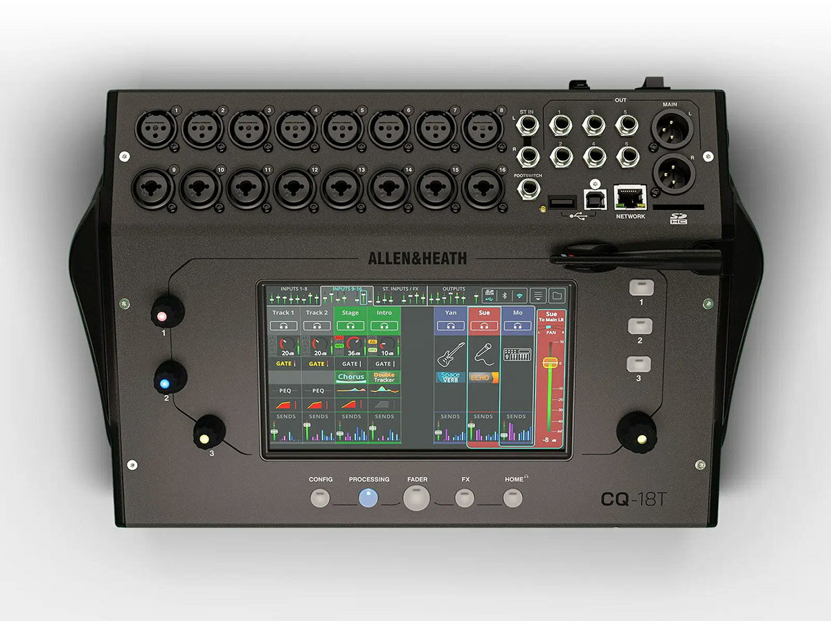 Allen & Heath CQ-18T デジタルミキシングコンソール コンパクトミキサー アレン＆ヒース