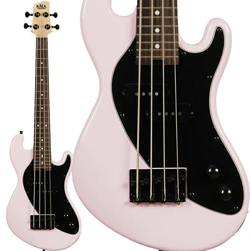 KALA UBASS-SB-LP-FS Pale Pink ミニベース ショートスケール 4弦 ギグバッグ付属 カラ Solid Body U-BASS