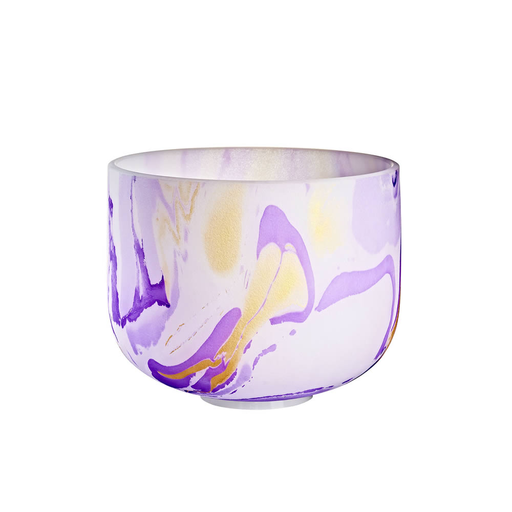 MEINL Sonic Energy Marble Crystal Singing Bowls [Crown Chakra B4 432Hz] 直径25.5cm マーブル クリスタル シンギングボウル 10インチ マイネル MCSB10B ソニックエナジー