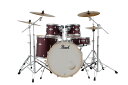 Pearl EXX725SN/C-2CS #864 Satin Scarlet EXPORT 22”バスドラム ドラムフルセット 2クラッシュシンバル【初心者向...