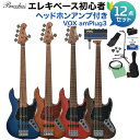 Bacchus WL5-STD/RSM 5弦ベース初心者12点セット 【ヘッドホンアンプ付】 グローバルシリーズ バッカス