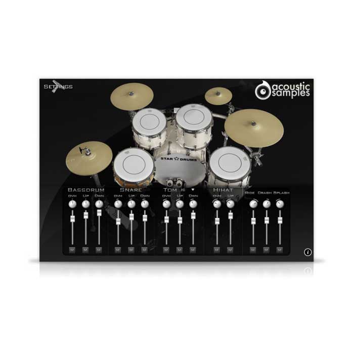 Acoustic Samples StarDrums ソフト音源 ドラムキット音源 スタークラシックキット アコースティックサンプル[メール納品 代引き不可]