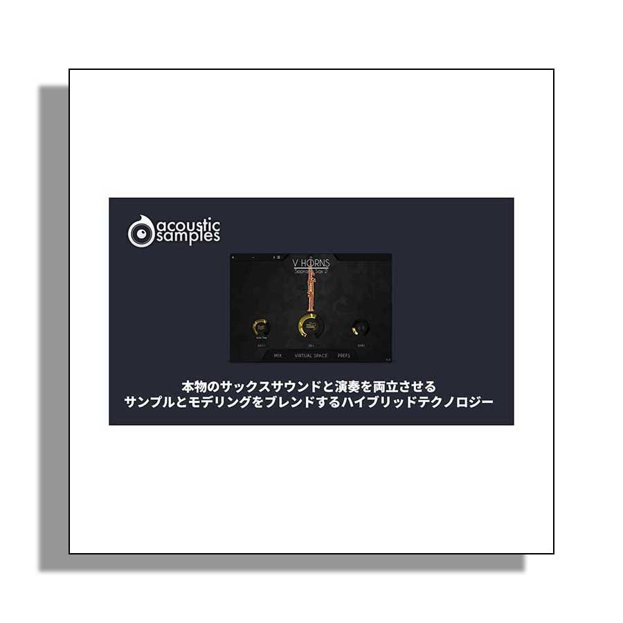 Acoustic Samples VHorns Soprano Saxophone ソフト音源 サックス音源 アコースティックサンプル[メール納品 代引き不可]