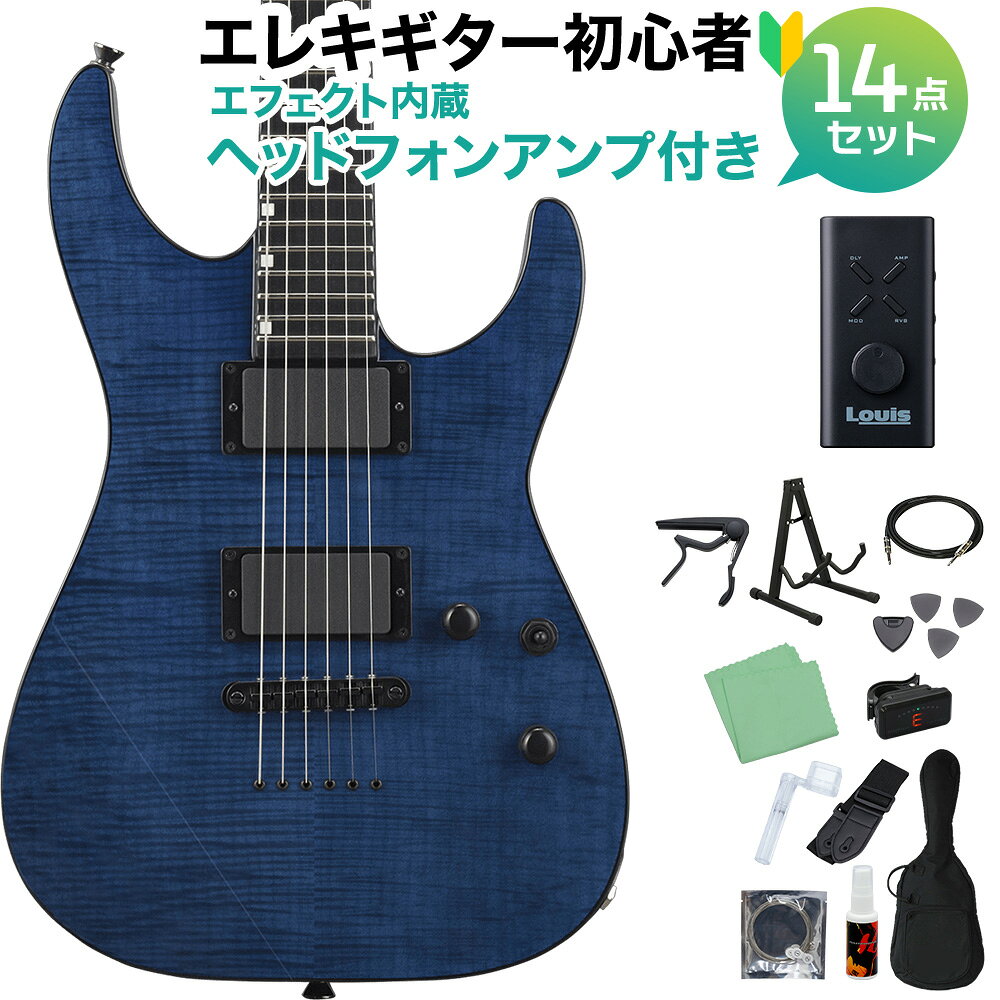 【島村楽器WEBSHOP限定 初心者セット】パーツ等を見直したコストパフォーマンスに優れた氷川紗夜モデルのM-II【特徴】バンドリ！(BanG Dream！)コラボモデルギターESPブランドのルックスそのままに、生産体制や木材、パーツ等を見直したコストパフォーマンスに優れた仕様になっています。※コチラは、BanG Dream!ブランドとして、生産体制や使用パーツなどを見直したコストパフォーマンスモデルです。※こちらの商品にはポスターが付属いたします。【※LHA-01 ヘッドホンアンプ ご使用上のご注意】※無音状態が5分間続くとオートオフ機能が作動しますが、ギターの機種により、単音弾きを弱めなピッキングで行うと無音状態と判定されオートオフが作動する場合がございます。予めご了承ください。※一部挿し込みが出来ないギター・ベースがございます。【ご使用出来ないギター・ベース】・Ibanez SRシリーズベース本体の差し込み口が細長く、LHA-01本体と干渉して挿し込むことが出来ません。SRシリーズへのご使用は出来ませんので、予めご了承ください。【詳細情報】BODY：(Top)Flame Maple Veneer, (Back)Basswood, w/Black BindingNECK：Hard Maple 3PFINGERBOARD：Pau FerroRADIUS：305RSCALE：648mmNUT：Bone(42mm)INLAY：Offset Block, ROSELIA at 12th fretFRET：24 XJJOINT：Set-neck (Heel-less)TUNER：Rotomatic TypeBRIDGE：Tune-Matic Type, w/String-thru-bodyPICKUPS：(Neck) GH-1G, (Bridge) GH-1GPARTS COLOR：BlackCONTROLS：Master Volume, Master Tone, Mini Toggle PU SelectorCOLOR：See Thru PurpleCOMING WITH：Gig Bag※コチラは、BanG Dream!ブランドとして、生産体制や使用パーツなどを見直したコストパフォーマンスモデルです。※こちらの商品はお支払方法として「セブンイレブン前払い」ご利用いただけませんので予めご了承ください。(C)BanG Dream! ProjectJANコード：4515303520903【bgn_egblue】【bgn_eglha01】【bgn_egst】