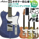 AriaProII 615-AE200 エレキギター初心者14点セット【ヘッドホンアンプ付き】 テレキャスタイプ アリアプロ2