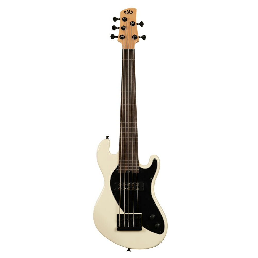 Solid Body U・BASS に新ラインナップが追加！【特徴】カリフォルニア州ペタルマのKala Lutherie Studioで製作されたCalifornia Solid Body U-BASSシリーズからインスピレーションを受けて新たに製作されたこのSolid Body U-BASSは、U-BASSの全く新しい形です。その洗練されたオフセット・ボディ・シェイプには、快適さを追求したコンター加工が施されています。22本のフレットと23.5インチのスケールは、演奏に十分なスペースを確保しながらも、簡単に持ち運べるほどコンパクトに仕上がっています。4弦モデルはパッシブ・シングルコイル・ピックアップ2基、5弦モデルには1基を搭載しており、太く肉厚なトーンが特徴です。【詳細情報】TOP：OkoumeBODY：OkoumeNECK：MapleFINISH：GlossFINGERBOARD：LaurelHEADSTOCK：StandardBRIDGE：Top Loaded Saddle, BlackNUT：PPSTUNERS：Bass, Closed Gear, Black, 1:18 RatioTRUSS ROD：Spoke WheelSTRINGS：Kala Round WoundsELECTRONICS：Passive Split-Coil Pickups with Volume & Tone ControlsSTRAP BUTTON: Black x2PICKGUARD: White, Single PlyJANコード：0810054345466【uk_other】【キッズベース】【子供】【子ども】【エレキベース】