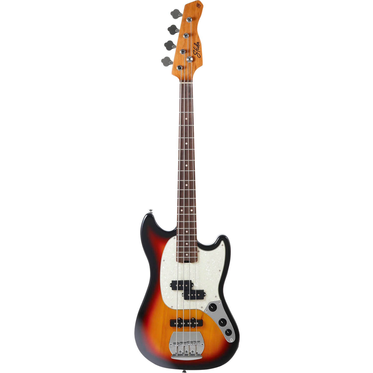 ショートスケールベース 「SJB-450」【特徴】小柄で軽量なボディを採用したショートスケールベース「SJB-450」は、コンパクトで取り回しやすく、女性や初心者でも扱いやすい設計となっています。ピックアップにはSfidaオリジナルのPJタイプを搭載し、シンプルなコントロール構成と相まって幅広いジャンルに対応可能です。ネックにはローステッド・メイプルを採用し、高い耐久性と安定したコンディションを実現しています。機能性と手に取りやすい価格を両立した、コストパフォーマンスに優れた一本です。ローステッド・メイプルとは、メイプル材を高温で熱処理し、内部の水分や油分を取り除くことで、長年使い込まれた木材に近い状態へ仕上げた素材です。この工程により、木材の歪みやねじれが起こりにくくなり、耐久性が向上。さらにサウンド面では、音の明瞭さやクリアさが増し、音の伸びや豊かな響きを得られます。もともとはハイエンド楽器にのみ使われていた技術ですが、近年はビギナー向けの価格帯にも採用されるようになり、手軽にそのメリットを体感できるようになっています。Sfida専任スタッフが品質管理を徹底Sfida（スフィーダ）製品は、海外拠点の中でも最も高い技術力を誇る工場を採用し、Sfida専任スタッフが品質管理を徹底。高いパフォーマンスを安定して提供いたします。現地工場での厳格な出荷前検品に加え、キクタニミュージック内の専門部署にて、最終検品および出荷前の調整も実施しております。お客様に安心して製品をご使用いただけるよう、万全の体制で品質管理に取り組んでいます。※画像はサンプルです。木目などの外観には個体差がございます。【詳細情報】Body：PoplarNeck：Roasted MapleNeck Joint：Bolt-onFingerboard：RosewoodFingerboard Radius：305Number Of Frets：19Nut Material：BoneNut Width：38mmScale：30inchBridge：Sfida Original BridgePickup：Sfida Original Pickup (PJ Style)Control：2 Volume, 1 ToneBody Finish：GlossColor：Sunburst (SB)付属品：レンチ、ギグバッグ生産国：中国JANコード：4515515694874