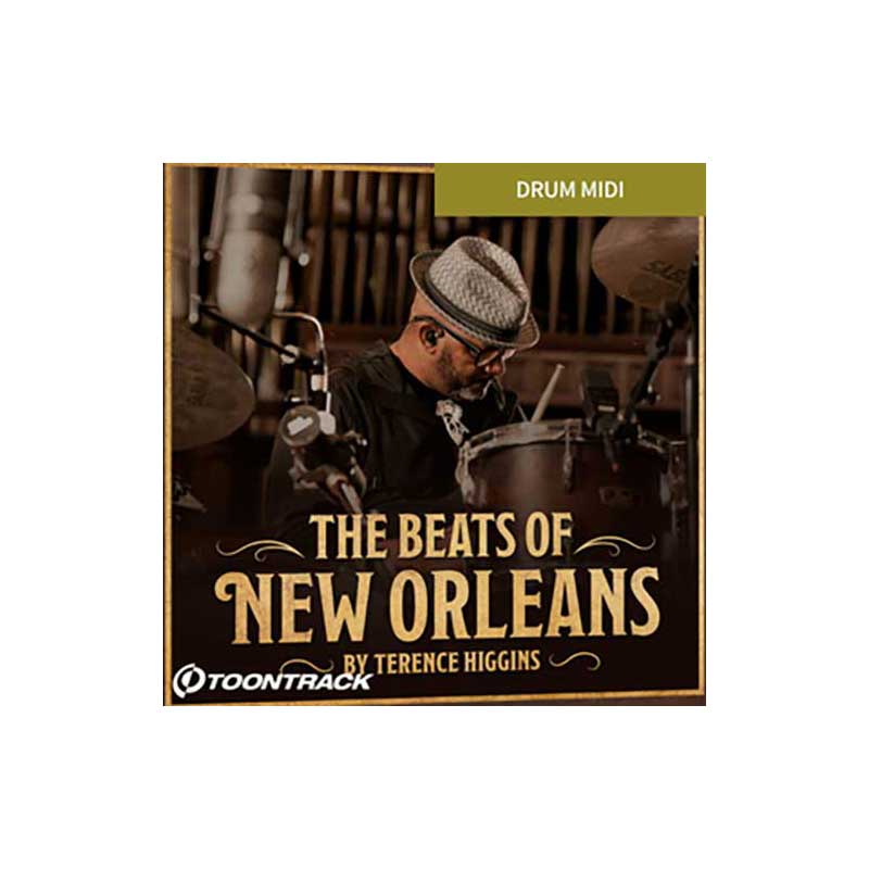 TOONTRACK DRUM MIDI - The Beats of New Orleans ドラムMIDIパック トゥーントラック C8838[メール納品 代引き不可]