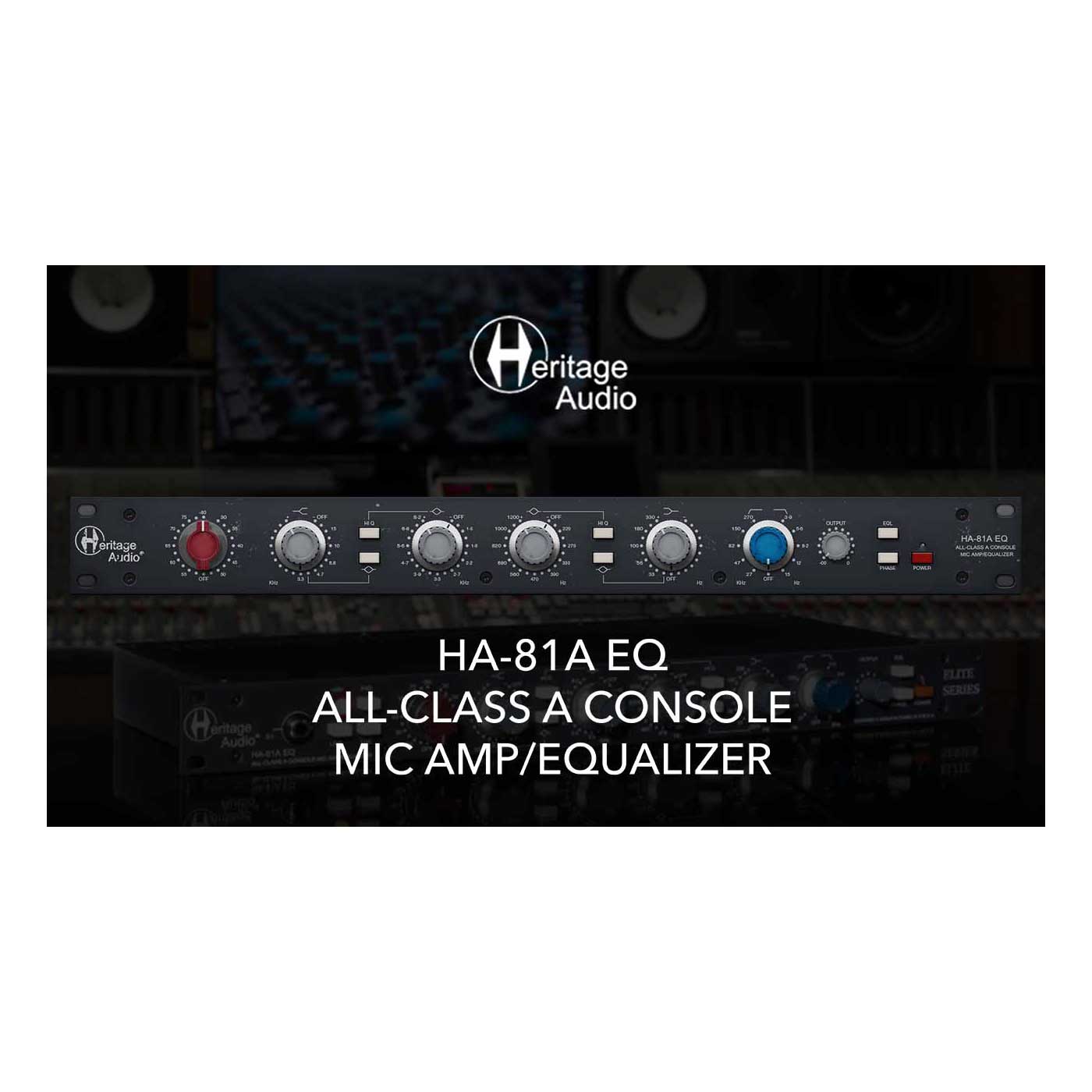 [特価 2025/11/27迄] Heritage Audio HA-81A EQ Plugin プラグインソフト ヘリテージ・オーディオ [メール納品 代引き不可]