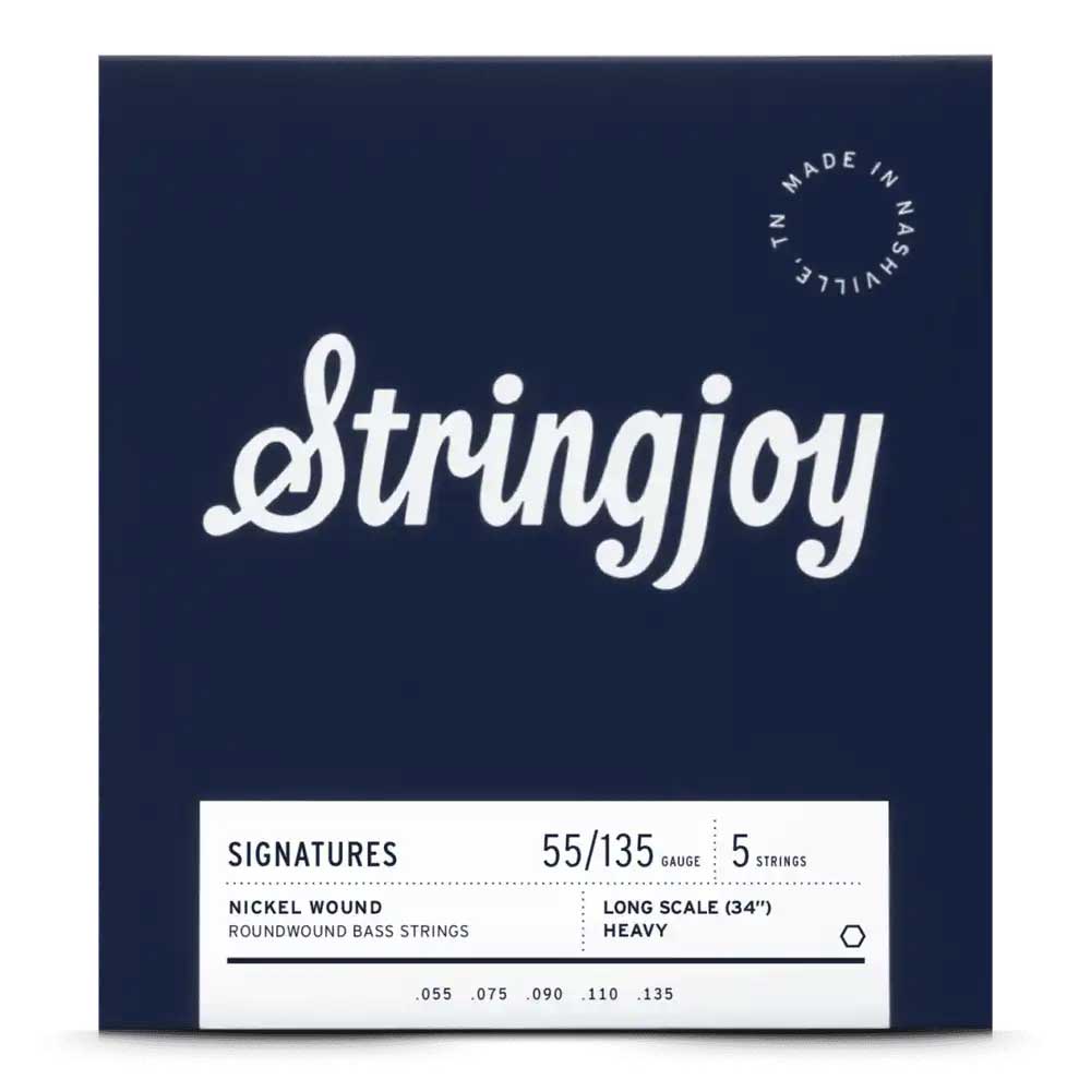 Stringjoy SJ-BA55135LS ニッケルワウンド 055-135 エレキベース弦 5弦 ロングスケール シグネチャーシリーズ ストリングジョイ