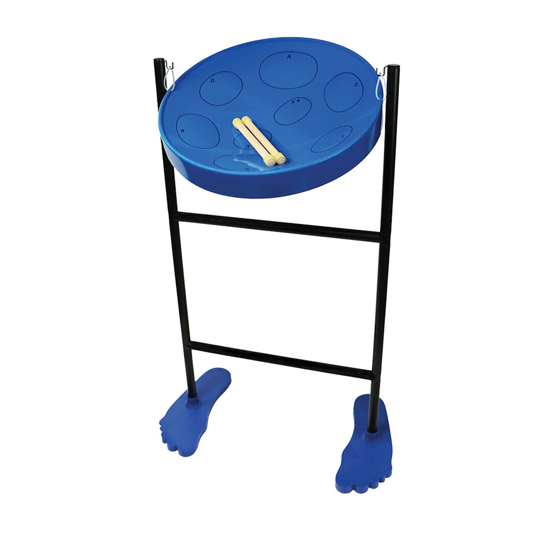 Jumbie Jam Standkit【特徴】Jumbie Jam（ジャンビージャム）は、子どもから大人まで手軽に楽しめるスチールドラム（スチールパン）です。どなたでも楽しめる気軽さと豊かな音量、美しい響きが魅力で、スチールドラム（スチールパン）入門機として最適です。立奏用スタンドつきのスタンドキットです。スティールパン本体のカラーは4種類ございます。【詳細情報】キット内容：スティールパン本体、スタンド（立奏用）、マレットサイズ（ドラム部分）：約40cm（直径）高さ（スタンド部分）：約51cm〜96cm音階（Gキー、1オクターブ）：G,A,B(H),C,D,E,F#,G(High-G)※表記の寸法はインチ表記の寸法をおおよそでセンチ表記に換算したものであり、厳密な数値ではありません。※製品の仕様及びデザインは改良のため予告なく変更することがあります。JANコード：0880567100746