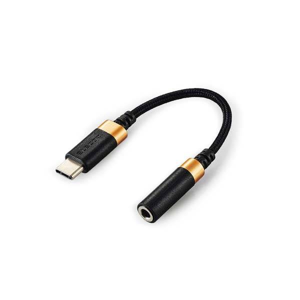 USB Type-Cポートをφ3.5mmステレオミニジャックに変換するハイレゾ対応音声変換ケーブル【特徴】スマートフォン・タブレットのUSB Type-C(TM)ポートをφ3.5mmステレオミニジャックに変換する、ハイレゾ対応音声変換ケーブルです。DACを搭載し、デジタル信号・アナログ信号の両方に対応できます。断線しにくい高耐久ケーブルを採用しています。- ハイレゾ定義に準拠ハイレゾ定義に準拠し、ハイレゾ対応したスマートフォン・アプリ・音源とハイレゾイヤホンを一緒に使用することで、ハイレゾ音源を楽しめます。- DAC搭載音楽や映画も高音質で楽しめる最大96kHz/24bitに対応したDACを搭載しています。- 音楽鑑賞だけでなく通話も可能マイク付きイヤホンに対応し、音楽鑑賞だけでなく通話も可能です。※ USB Type-Cポートからの音声出力に対応していない機種では、本製品を使用できません。対応機種をご確認の上、ご購入ください。※ OS・ソフトウェアなどのアップデートにより、使用できなくなる場合があります。※ 音声出力に問題が生じる場合は、本体の再起動をしてください。【詳細情報】コネクター形状1：USB Type-C(TM)プラグコネクター形状2：φ3.5mmステレオミニジャック対応機種：USB Type-Cポートからの音声出力に対応したスマートフォンおよびタブレット(端末からの出力は、デジタル信号・アナログ信号両対応)ケーブル長：約6.0cm ※コネクター含まずカラー：ブラックパッケージ形態：袋+ステッカー環境配慮事項：EU RoHS指令準拠(10物質)、THINK ECOLOGYマークJANコード：4549550318990