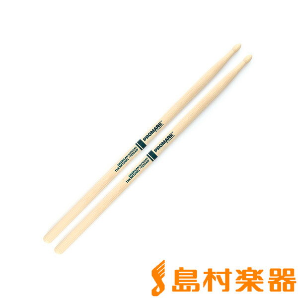 Promark TXR5AW スティック Hickory 5A "The Natural" Wood Tip Drumstick プロマーク