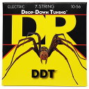 DR DDT(Drop-Down Tuning) DDT7-10 Medium 7-String 010-056 7弦エレキギター弦【ディーアール】 ディーアール