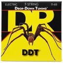DR DDT(Drop-Down Tuning) DDT7-11 Medium-Heavy 7-String 011-065 7弦エレキギター弦【ディーアール】 ディーアール
