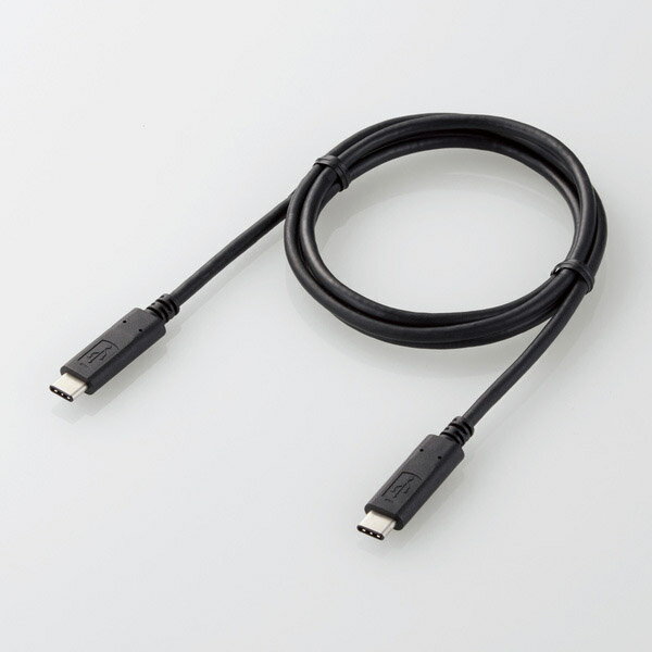 ELECOM U2C-CC5P10NBK USB2.0ケーブル Type-C-TypeC PD対応 5A出力 1.0m エレコム