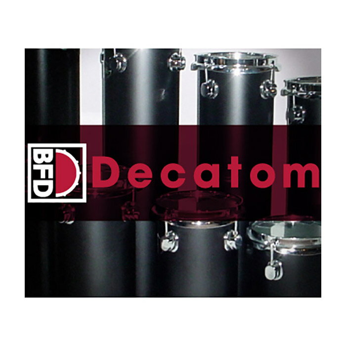 BFD3/2 Expansion KIT: Decatom【特徴】・本品はBFD3専用の拡張音源です。（BFD2、BFD ecoは対象外です）・本品のご使用には、BFD3 v3.4以降が必要となります。BFD用のオクタバンをリリースしてほしいという要望は、BFD発売当初から多くありましたが、私たちは8個のタムに限定したくなかったので、6“のヘッドで6“から24“の長さを持つ10個のタムを収録したDDrumの'Deccabons'を収録することにしました。'Deccabons'は音階の上下を表現でき、メロディーやコードを表現することも可能です。・6インチヘッド、6~24インチ長の10種類のタム・1オクターブの音域をカバー・スティックとマレットで叩いたサウンドを収録【詳細情報】＜BFD 動作環境＞・Mac OS X 10.12-10.15・Windows 10 64bit version 1909 以降・AU、VST (2.4)、AAX 64bit Native、スタンドアローン対応＊・Intel Core i5 2400以上(Core i7以上を推奨)・RAM4GB以上 (8GB以上を推奨)・画像解像度 1920×1080(HD)以上、プラグインはホスト・DAW対応解像度に準拠・オーサライズにはインターネット常時接続が必須(オフライン・オーサライズ非対応)・Apple GarageBand 10以降非対応＊スタンドアローンの動作にはCore Audio(Mac)/ASIO(Win)ドライバー対応のインターフェースが必要です。特別に記載のない限り製品データはダウンロード版インストーラーでの提供となり、インストール、ご利用には高速インターネット環境が必要です。BFD Expansions拡張音源はBFD3専用となり、製品のご使用にはBFD3が必要です。快適にご利用いただくため、BFDシリーズの音源は独立した高速な外部HDDまたはSSDへのインストールを推奨します。その他、基本的な動作環境は、各ホスト・アプリケーションの動作環境に準じます。製品の仕様・動作環境、および価格は、予告無く変更となる場合があります。JANコード：4533940040028