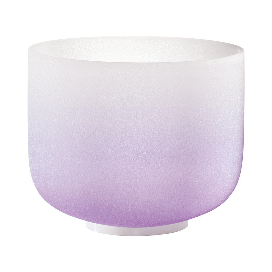 MEINL Sonic Energy COLOR FROSTED Crystal Singing Bowl [Crown Chakra B4 440Hz] 直径20.3cm クリスタル シンギングボウル 8インチ マイネル CSBC8B ソニックエナジー