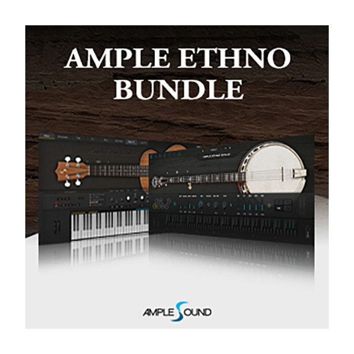 操作性に優れたエスノシリーズ音源2in1バンドル【特徴】『AMPLE ETHNO BUNDLE』は、お使いのコンピュータで5弦バンジョーを思うがままに演奏する『AMPLE ETHNO BANJO』と、ウクレレを思うがままに演奏する『AMPLE ETHNO UKULELE』をセットにした、エスノ音源バンドルです。JANコード：4511820120251