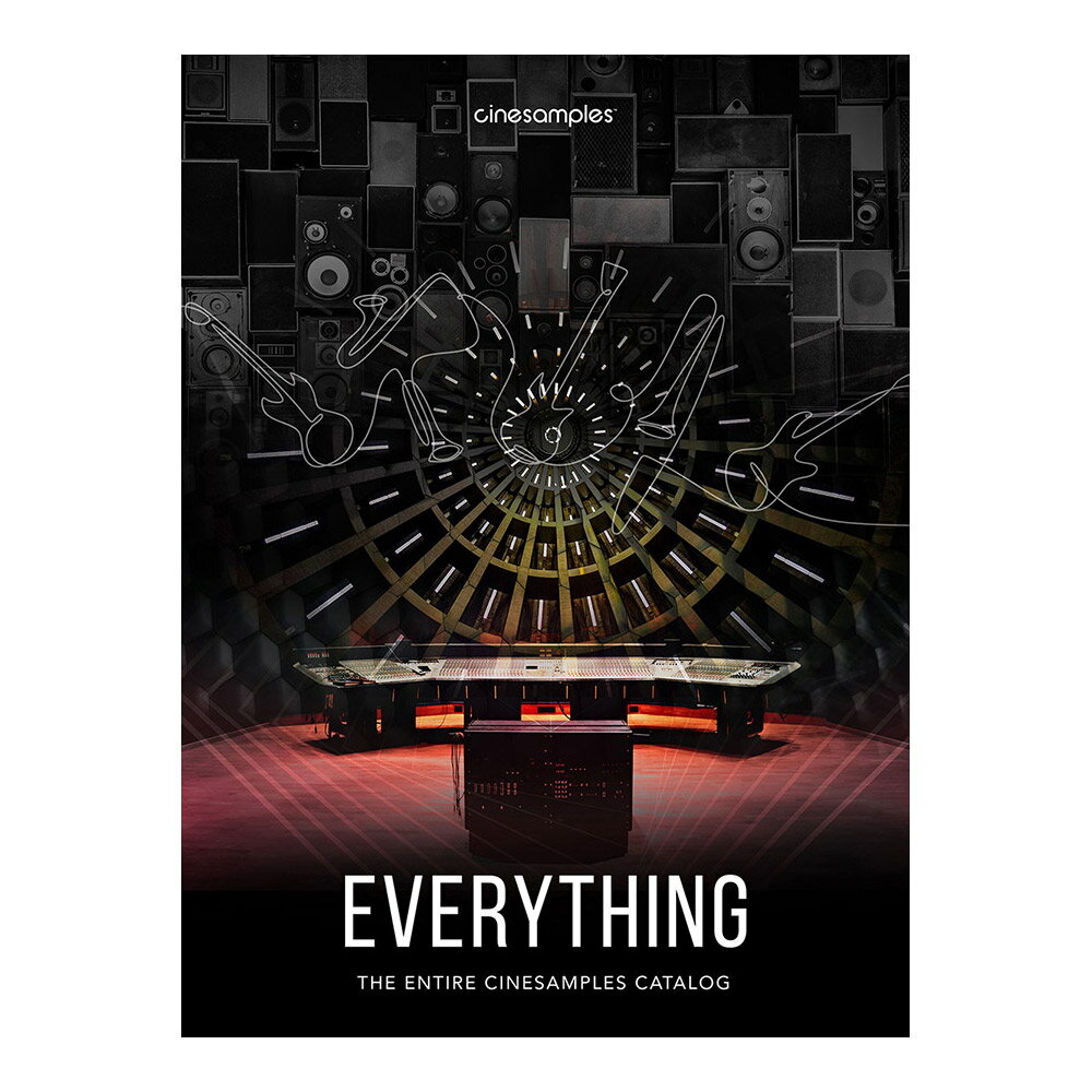 The Everything Bundle【特徴】CinesamplesのEverything Bundleは、私たちの利用可能なすべての製品を含んでいます。将来的にコレクションを拡大するため、Everything Bundleの所有者は、新しいリリースに対して20％の割引を受けることができます。新製品追加の際は弊社サポートまでお問合せください。【詳細情報】無償のKontakt Playerもしくは有償のフルバージョンKontaktが必要です。対応OS：Win／ macOS同梱製品一覧・BRASSCineBrass CORECineBrass Descant HornCineBrass PROCineBrass SonoreCineBrass Twelve Horn EnsembleHorns of the Deep・KEYSCineHarpsichordCinePianoO: Forbes Pipe OrganPiano in BlueRandy's CelesteRandy's Prepared Piano・OrchestralCineSymphony LITEOrchestral Chords・PercussionCinePercCollision Impact DesignerDeep Percussion Beds 1Deep Percussion Beds 2Drums of War 1Drums of War 2Drums of War 3・PlucksCineHarps・Sound DesignSoundscapesTina Guo・StringsCineStrings CoreCineStrings RUNSCineStrings SoloViola Da GambaWorld Series Dulcimer & Zither・VocalVoices of War - Men of the NorthVoxos・WindsCineWinds CORECineWinds Monster Low WindsCineWinds PROHollywoodwinds・ArtistTaylor DavisTina Guo Acoustic Cello LegatoTina Guo vol 2動作環境※KONTAKTバージョンおよび対応CPUは個々の製品ページをご参照ください。対応プラグインフォーマット・Mac OS X（64ビット版のみ）。スタンドアロン、VST、AU、AAX・Windows (32/64ビット): スタンドアロン、VST、AAXJANコード：4533940159355