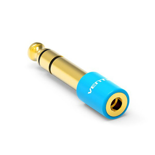 6.5mm Male to 3.5mm Female Audio Adapter Blue【詳細情報】モデル：VAB-S01インターフェイス： 6.5mmオス/3.5mmメスインターフェイス加工：金メッキプラグ素材：銅シェル：焼き付け塗料保証：1年パッケージ：PEバッグJANコード：4570133536661