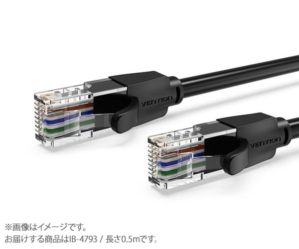 VENTION Cat.6 UTP Patch Cable 0.5M Black ٥󥷥 IB-4793