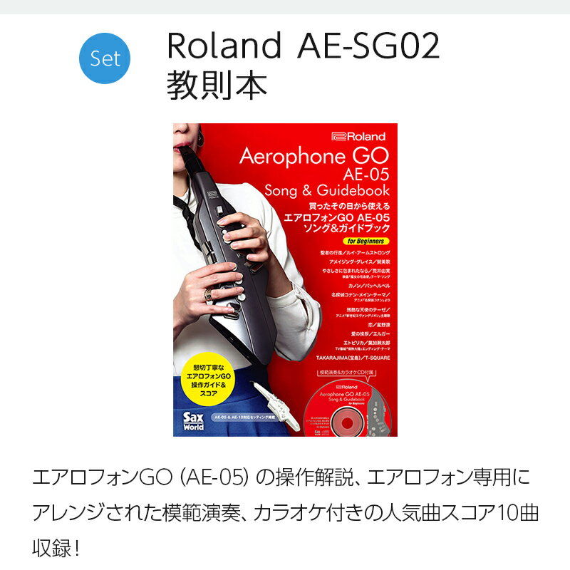 Roland AE-05 ヘッドホン スタンド 公式ガイドブック 交換用マウスピースセット ウインドシンセサイザー ローランド エアロフォン