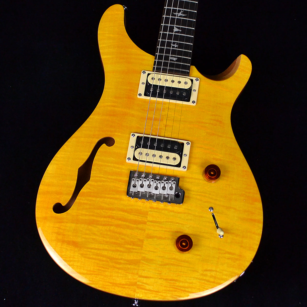 PRS SE Custom22 Semi-Hollow Santana Yellow エレキギター 【ポールリードスミス(Paul Reed Smith) SE カスタム22 セミホロウ SY サンタナイエロー】【未展示品 専任担当者による調整つき】