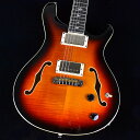 SE HollowbodyII Tri-color Sunburst S/N:CTC E06180【特徴】SE Hollowbody IIは、ソリッドボディのパワフルなサウンドと高い安定性に、ホロウボディならではの豊かな鳴りを一体にしたモデルです。58/15 "S"ピックアップをデュアルでマウントし、ビッグで音楽的なサウンドという、高い明瞭度とバランスの取れたサウンドをホロウボディのプラットフォームで実現しています。ルックスもサウンドと同様に巧みにデザインされており、フィギュアード・メイプル・トップ＋バックにマホガニー・サイドのボディ、同じくマホガニー材のネック（セットネック）にはPRSのトレードマークであるバード・インレイが入っています。ホロウボディ・プレイヤーもソリッドボディ・プレイヤーもSE Hollowbody IIなら手にしたその瞬間から手に馴染みます。＊保証を受ける条件として、PRS製品の新品購入日から起算して30日以内に【PRS製品登録】、またはメールでの「PRS製品登録」を完了いただく必要がございます。【商品のコンディション】新品・未展示品・メーカー保証付属・現品画像掲載こちらの個体は専任担当者による出荷前の弦交換、オイルトリートメントによる指板保湿、ネック調整後最適な弦高でお届けする安心の画像現物個体販売品です。【担当者コメント】PRS SE Hollowbody IIのトライカラーサンバーストです。バック材にもメイプルが使用されておりエアー感がありながらもはっきりしたトーンが魅力です。この商品についての詳しいお問い合わせは TEL：0570-020-025 または「お問い合わせフォーム」よりお願いします。【詳細情報】BODYTop Wood　Beveled Maple Top with Flame Maple VeneerMiddle Wood　MahoganyBack Wood　Beveled Maple Back with Flame Maple VeneerNECKNumber of Frets　22Scale Length　25"Neck Wood　MahoganyNeck Shape　Wide FatFretboard Wood　EbonyFretboard Inlay　BirdsTruss Rod Cover　HollowbodyBridge　PRS Adjustable StoptailTuners　PRS-Designed tunersHardware Type　Nickel ELECTRONICSTreble Pickup　58/15 "S"　Bass Pickup　58/15 "S"Controls　Volume and Tone Control with 3-Way Toggle Pickup Switch重量：2.80kg付属品：ハードケース、保証書、レンチ、カギ【ご注意】●メーカー保証付き。メーカー保証期間終了後も島村楽器全店で通常よりもお安く修理、調整いたします。●この商品についての詳しいお問い合わせは TEL：0570-020-025 または「お問い合わせフォーム」よりお願いします。●こちらの商品はミ・ナーラ奈良店でのみ現物をご確認いただけます。未展示品のためご希望の方はミ・ナーラ奈良店スタッフまでお申し付けください。●売却時の商品情報の削除は迅速を心掛けておりますが、万一ご注文後に売り切れとなっておりました場合は誠に申し訳ございませんがご容赦ください。●商品によって、調整等でお届けにお時間をいただく場合がございます。予めご了承ください。■管理コード:0138000481106