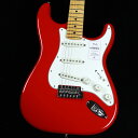 Made in Japan Hybrid II Stratocaster Maple Fingerboard Modena Red S/N:JD23003014【特徴】Hybrid II Stratocasterは、定評あるアルダーボディに新設計のHybrid II Custom Voiced Single Coilピックアップを装備し、ヴィンテージスタイルサドル付きの2点支持トレモロシステムを搭載。ヴィンテージロッキングチューナー、Modern "C"シェイプにサテンフィニッシュのネック、9.5インチラジアスの指板とナロートールフレットがスムーズなプレイヤビリティを提供します。より現代的な演奏スタイルに対応したハイブリッドシリーズがさらに進化しました。プレイヤーを選ばない握り込みを実現したモダンCシェイプネック、22フレット使用の採用に加え、抜けにくい構造のPure Tone Jack，キャパシターにはオレンジドロップを使用しています。ナット幅も前モデルよりわずかに狭くなっています。【商品のコンディション】新品・未展示品・メーカー保証付属・現品画像掲載こちらの個体は検品・調整後、専用倉庫にて保管しFender純正箱でお届けする安心の画像現物個体販売品です。【担当者コメント】2021年3月にリニューアルしたハイブリッドシリーズ、こちらのモデナレッドは新たに採用されたカラーとなります。この商品についての詳しいお問い合わせは TEL：0570-020-025 または「お問い合わせフォーム」よりお願いします。【詳細情報】ボディAlderボディフィニッシュGloss PolyurethaneボディシェイプStratocaster ネックMapleネックフィニッシュSatin Urethane Finish on Back, Gloss Urethane Finish on FrontネックシェイプModern "C"スケール25.5" (648 mm)フィンガーボードMapleフィンガーボードラジアス9.5" (241 mm)フレット数22Frets SizeNarrow TallナットBoneナット幅1.650" (42 mm)ポジションインレイBlack DotブリッジピックアップHybrid II Custom Voiced Single Coil Stratocaster ミドルピックアップHybrid II Custom Voiced Single Coil Stratocaster ネックピックアップHybrid II Custom Voiced Single Coil Stratocaster コントロールMaster Volume, Tone 1. (Neck Pickup), Tone 2. (Bridge/Middle Pickup)ピックアップスイッチ5-Position Blade: Position 1. Bridge Pickup, Position 2. Bridge and Middle Pickup, Position 3. Middle Pickup, Position 4. Middle and Neck Pickup, Position 5. Neck PickupピックアップコンフィギュレーションSSSブリッジ2-Point Synchronized Tremolo with Vintage-Style Stamped Steel SaddlesハードウェアフィニッシュNickel/ChromeチューニングマシーンVintage-Style Lockingピックガード3-Ply EggshellコントロールノブEggshell重量：3.46kg付属品：ソフトケース、保証書、トレモロアーム、レンチ【ご注意】●メーカー保証付き。メーカー保証期間終了後も島村楽器全店で通常よりもお安く修理、調整いたします。●この商品についての詳しいお問い合わせは TEL：0570-020-025 または「お問い合わせフォーム」よりお願いします。●こちらの商品はミ・ナーラ奈良店でのみ現物をご確認いただけます。未展示品のためご希望の方はミ・ナーラ奈良店スタッフまでお申し付けください。●売却時の商品情報の削除は迅速を心掛けておりますが、万一ご注文後に売り切れとなっておりました場合は誠に申し訳ございませんがご容赦ください。●商品によって、調整等でお届けにお時間をいただく場合がございます。予めご了承ください。■管理コード:0138000600309