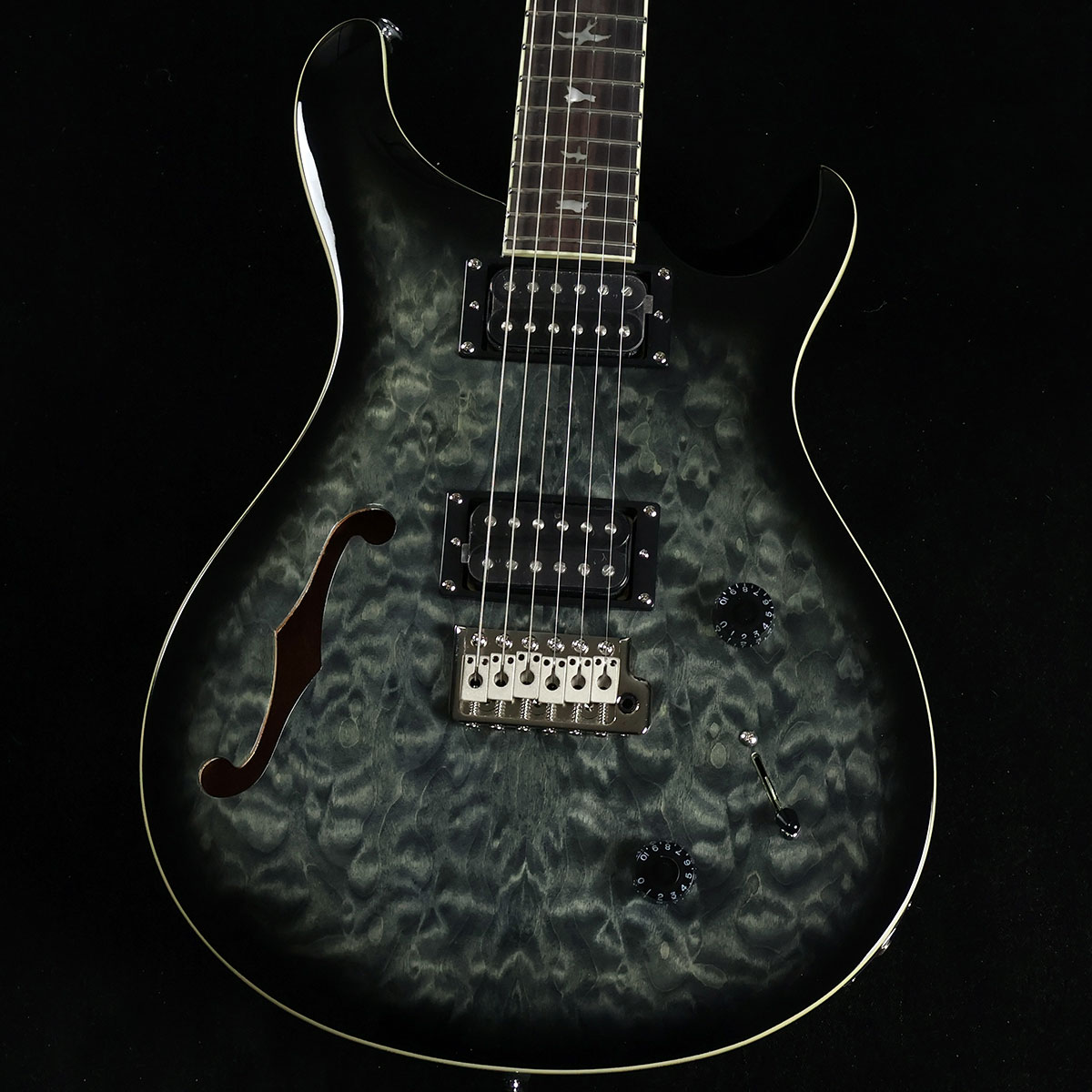 PRS SE Custom22 Semi Hollow Quilt Charcoal Burst 限定モデル ポールリードスミス(Paul Reed Smith) SEカスタム22 セミホロウ キルト