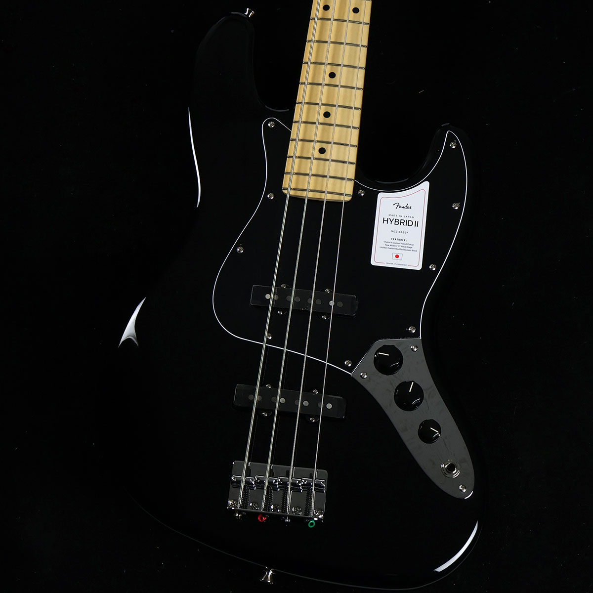 Fender Made In Japan Hybrid II Jazz Bass Black ベース フェンダー ジャパン ハイブリッド2 ジャズベース ブラック 黒【未展示品・専任担当者による調整済み】 【ミ・ナーラ奈良店】