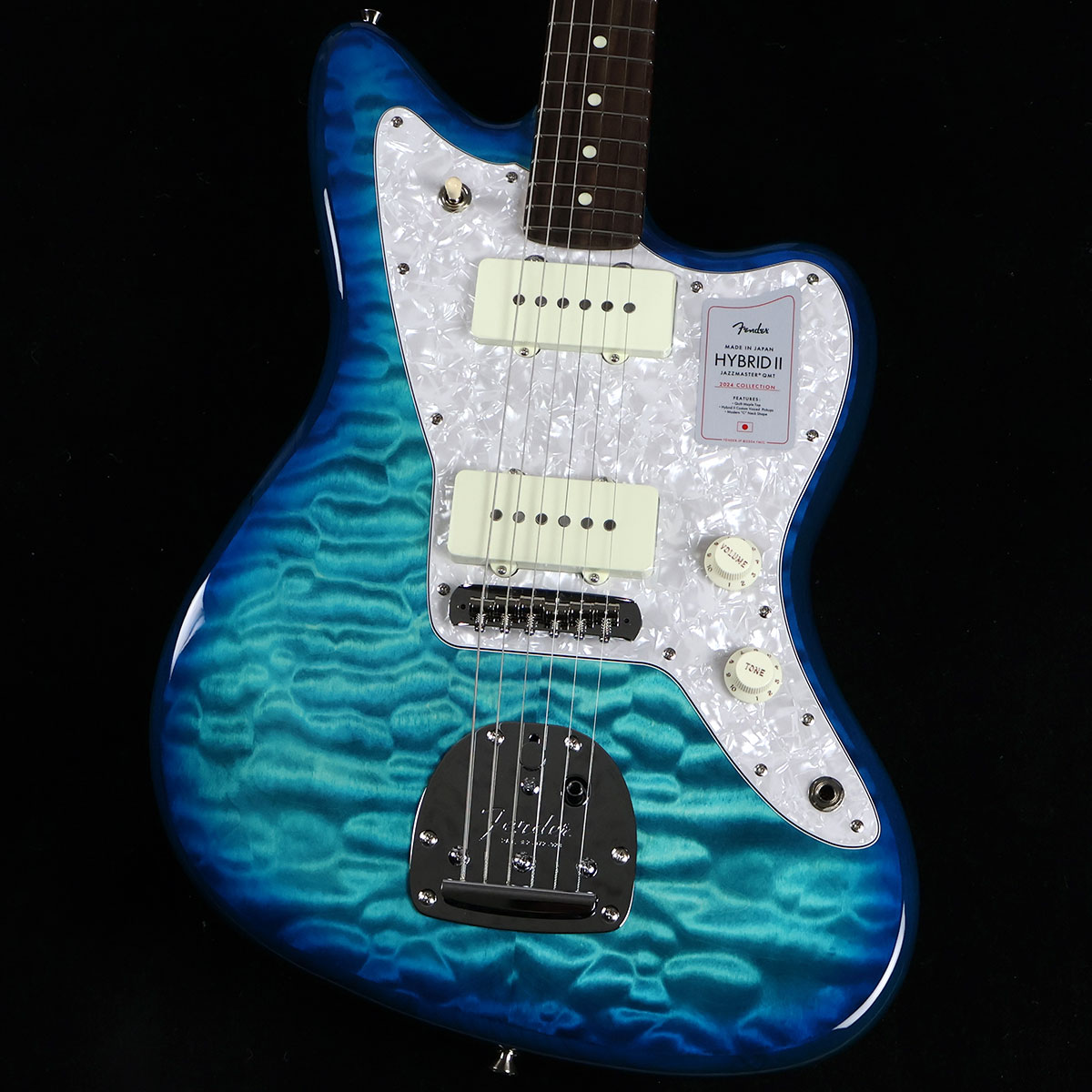 Fender Hybrid II Jazzmaster Quit Aquamarine 2024年限定モデル フェンダー ハイブリッド2 ジャズマスター キルト ブルー【未展示品・専任担当者による調整つき】【ミ・ナーラ奈良店】