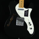 Vintera II '60s Telecaster Thinline Maple Fingerboard Black S/N:MX23078750【特徴】Vintera II 60s Telecaster Thinlineは、セミホロウのアッシュボディとメイプルネックを採用し、パンチと透明感に溢れ、アコースティックでオープンな響きと深みを持つクラシックなフェンダートーンを実現します。60年代後期の"C"シェイプネックは、心地よい丸みを帯びた直感的で心地良い演奏性を提供し、7.25インチラジアス指板とヴィンテージトールフレットにより、大胆なベンディングや繊細なビブラートが可能で、ヴィンテージの快適さが得られます。ヴィンテージスタイルの'60sピックアップは、煌びやかさと生き生きとしたトゥワングを提供します。ヴィンテージスタイルのチューニングマシンは、クラシックなルックスに加え、より細かいギア比とチューニングの安定性を向上させます。ボディに細かい擦り傷、塗装不備がございますが演奏使用において問題はございません。プレイアビリティに関してはFenderの検品基準を満たした個体となります。【商品のコンディション】アウトレット・メーカー保証付属・現品画像掲載ボディに細かい擦り傷、塗装不備がございます。プレイアビリティに関してはFender Musicの検品基準を満たした個体となります。アウトレット品の為、細かいスリキズや小さなキズがある場合がございます。【詳細情報】ボディSemi-Hollow AshボディフィニッシュGloss PolyesterボディシェイプTelecaster ボディ素材Semi-Hollow AshヘッドストックTelecaster ネックMapleネックフィニッシュGloss UrethaneネックシェイプLate '60s "C"ネック4-Bolt Standardフィンガーボードラジアス7.25" (184.1 mm)フィンガーボードの素材MapleポジションインレイBlack Dotサイドドットフレット数21トラスロッドVintage-Style Butt AdjustトラスロッドナットVintage-Style Butt AdjustナットSynthetic Boneナット幅1.650" (42 mm)ナットの素材Synthetic BoneブリッジピックアップVintage-Style '60s Single-Coil Tele ネックピックアップVintage-Style '60s Single-Coil Tele ピックアップコンフィギュレーションSSコントロールMaster Volume, Master Toneスウィッチ3-Position Blade: Positionブリッジ3-Saddle Vintage-Style Tele with Slotted Steel SaddlesBRIDGE MOUNTING4-Screw Vintage-Styleピックガード4-Ply Aged White PearloidピックアップカバーNeck: Chrome; Bridge: BlackコントロールノブKnurled Flat-TopSWITCH TIPTop Hat Style, BlackハードウェアフィニッシュNickel/ChromeチューニングマシーンFender Vintage "F" StampedSTRING TREESButterflyネックプレート4-Bolt with "F" LogoストラップボタンVintage-Style重量：3.05kg付属品：ギグケース、保証書、レンチ保証内容はプレイアビリティに関する場合のみのアウトレット保証となります。【ご注意】●メーカー保証付き（一部除外商品あり）。メーカー保証期間終了後も島村楽器全店で通常よりもお安く修理、調整いたします。●この商品についての詳しいお問い合わせは TEL：0570-020-025 または「お問い合わせフォーム」よりお願いします。●こちらの商品はオンラインストア限定で販売しております。●売却時の商品情報の削除は迅速を心掛けておりますが、万一ご注文後に売り切れとなっておりました場合は誠に申し訳ございませんがご容赦ください。●商品によって、調整等でお届けにお時間をいただく場合がございます。予めご了承ください。■管理コード:0138000658454【Fender_b】