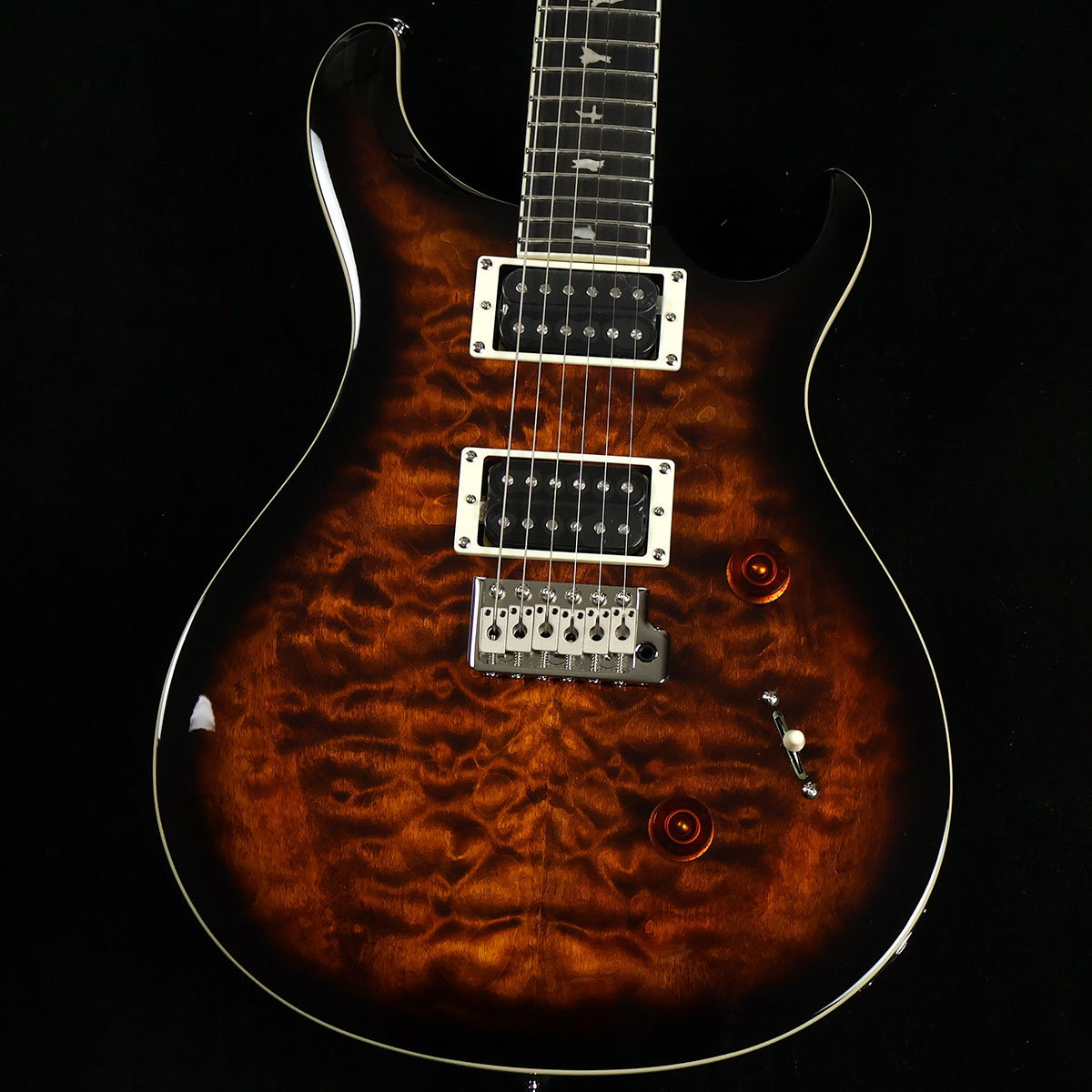 PRS SE Custom24 Quilt Black Gold Burst GLM^[ |[[hX~X(Paul Reed Smith) SEJX^24 Lg ubNS[ho[XgyWiECS҂ɂ钲ς݁zy~Ei[ޗǓXz