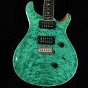 SE Custom24 Quilt Package Turquoise S/N:CTIF099529【特徴】PRS SE Custom 24 Quiltは、COREグレードのキルト・ヴェニアをボディ・トップとヘッド・ストックに採用。これにより高い機能性を持つSE Custom 24のルックスがグレードアップされました。24フレット、25インチ・スケール、ワイド・シン・メイプルネックを採用しているこのモデルでは、快適なプレイヤビリティと、85/15 “S” ピックアップ、3-way ブレード・スイッチ、プッシュ・プル・トーンノブの組み合わせによる幅広いサウンド・メイキングを実現。＊保証を受ける条件として、PRS製品の新品購入日から起算して30日以内に【PRS製品登録】、またはメールでの「PRS製品登録」を完了いただく必要がございます。【商品のコンディション】新品・未展示品・現品画像掲載こちらの個体は専任担当者による出荷前の弦交換、オイルトリートメントによる指板保湿、ネック調整後最適な弦高でお届けする安心の画像現物個体販売品です。【担当者コメント】ボディトップにCoreグレードのキルトメイプルを使用した新モデル。過去に抜群の人気を誇ったAquaにかなり近いダーコイズで登場です！指板もエボニーにアップグレードされています。この商品についての詳しいお問い合わせは TEL：0570-020-025 または「お問い合わせフォーム」よりお願いします。【詳細情報】BODYBody Construction SolidbodyTop Wood MapleVenner Quilted MapleBack Wood MahoganyTop Carve Shallow ViolinNECKNumber of Frets 24Scale Length 25”Neck Wood MapleNeck Construction ScarfedTruss Rod PRS Double-ActingNeck Shape Wide ThinNeck Depthat the Nut 13/16” (20.64mm)Neck Depthat the 12th Fret 57/64” [22.6 mm]Neck Widthat the Nut 1 11/16” [42.85 mm]Neck Widthat the Body 2 1 4” [57.15 mm]Fretboard Wood EbonyFretboard Radius 10”Fretboard Inlay BirdsHeadstock Logo Signature “SE”NECK/BODY ASSEMBLYNBA Type SetHARDWAREBridge PRS Patented Tremolo, MoldedTuners PRS Designed TunersHardware Type NickelNut PRSNut “Custom”ELECTRONICSTreble Pickups 85/15 “S”Bass Pickups 85/15 “S”Controls Volume and Push/Pull Control w/ 3-Way Blade Pickup Switch重量：3.60kg付属品：ギグケース、トレモロアーム、レンチ,保証書【ご注意】●メーカー保証付き。メーカー保証期間終了後も島村楽器全店で通常よりもお安く修理、調整いたします。●この商品についての詳しいお問い合わせは TEL：0570-020-025 または「お問い合わせフォーム」よりお願いします。●こちらの商品はミ・ナーラ奈良店でのみ現物をご確認いただけます。未展示品のためご希望の方はミ・ナーラ奈良店スタッフまでお申し付けください。●売却時の商品情報の削除は迅速を心掛けておりますが、万一ご注文後に売り切れとなっておりました場合は誠に申し訳ございませんがご容赦ください。●商品によって、調整等でお届けにお時間をいただく場合がございます。予めご了承ください。■管理コード:0138000662420