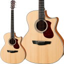 James J-300C Natural エレアコ 生音にエフェクト アコースティックギター カッタウェイ ピックアップ搭載 ジェームス 【アウトレット】